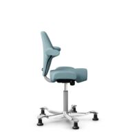 HÅG Capisco 8106 - Sirdal (GU) - Wełna - SRD730 Blue - Silver - 150mm (seat height 40–55cm) - Glides thumbnail