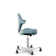 HÅG Capisco 8106 - Sirdal (GU) - Laine - SRD730 Blue - Argent - 200 mm (hauteur d’assise 46–64 cm) - Patins thumbnail