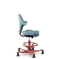 HÅG Capisco 8106 - Sirdal (GU) - Lana - SRD730 Blue - Blush Rose - 265 mm (seat height 53-79cm) - Glides thumbnail