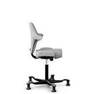 HÅG Capisco 8106 - Steelcut Trio 3 (Kvadrat) - Wool / Polyamide - STT133 - Light grey - Black - 265 mm (seat height 53-79cm) - Glides thumbnail