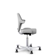 HÅG Capisco 8106 - Steelcut Trio 3 (Kvadrat) - Lana / Poliamida - STT133 - Light grey - Silver - 200 mm (seat height 46-64cm) - Glides thumbnail