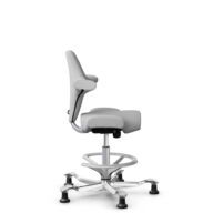 HÅG Capisco 8106 - Steelcut Trio 3 (Kvadrat) - Wool / Polyamide - STT133 - Light grey - Silver - 265 mm (seat height 53-79cm) - Glides thumbnail