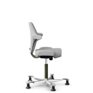 HÅG Capisco 8106 - Steelcut Trio 3 (Kvadrat) - Wool / Polyamide - STT133 - Light grey - Moss Grey - 200 mm (seat height 46-64cm) - Glides thumbnail