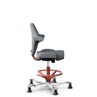 HÅG Capisco 8106 - Steelcut Trio 3 (Kvadrat) - Laine / Polyamide - STT153 - Blush Rose - 265 mm (hauteur d’assise 53–79 cm) - Patins thumbnail