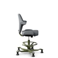 HÅG Capisco 8106 - Steelcut Trio 3 (Kvadrat) - Wool / Polyamide - STT153 - Grey - Moss Grey - 265 mm (seat height 53-79cm) - Glides thumbnail