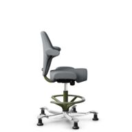 HÅG Capisco 8106 - Steelcut Trio 3 (Kvadrat) - Wool / Polyamide - STT153 - Grey - Moss Grey - 265 mm (seat height 53-79cm) - Glides thumbnail