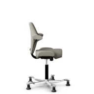HÅG Capisco 8106 - Steelcut Trio 3 (Kvadrat) - Wool / Polyamide - STT253 - Beige-grey - Black - 265 mm (seat height 53-79cm) - Glides thumbnail