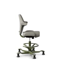 HÅG Capisco 8106 - Steelcut Trio 3 (Kvadrat) - Wool / Polyamide - STT253 - Beige-grey - Moss Grey - 200 mm (seat height 46-64cm) - Glides thumbnail