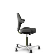 HÅG Capisco 8106 - Steelcut Trio 3 (Kvadrat) - Wol / Polyamide - STT383 - Charcoal - Moss Grey - 200 mm (Zithoogte 46-64mm) - Glijdoppen thumbnail