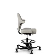 HÅG Capisco 8106 - Steelcut Trio 3 (Kvadrat) - Wool / Polyamide - STT213 - Light beige - Black - 265 mm (seat height 53-79cm) - Glides thumbnail