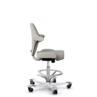 HÅG Capisco 8106 - Steelcut Trio 3 (Kvadrat) - Wool / Polyamide - STT213 - Light beige - Silver - 200 mm (seat height 46-64cm) - Soft castors for hard floors thumbnail