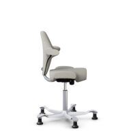 HÅG Capisco 8106 - Steelcut Trio 3 (Kvadrat) - Wool / Polyamide - STT213 - Light beige - Silver - 265 mm (seat height 53-79cm) - Glides thumbnail