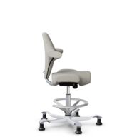 HÅG Capisco 8106 - Steelcut Trio 3 (Kvadrat) - Wool / Polyamide - STT213 - Light beige - Silver - 265 mm (seat height 53-79cm) - Glides thumbnail