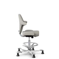 HÅG Capisco 8106 - Steelcut Trio 3 (Kvadrat) - Wool / Polyamide - STT213 - Light beige - Silver - 265 mm (seat height 53-79cm) - Glides thumbnail