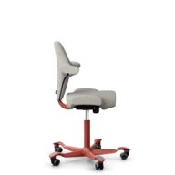 HÅG Capisco 8106 - Steelcut Trio 3 (Kvadrat) - Wool / Polyamide - STT213 - Light beige - Blush Rose - 150mm (seat height 40–55cm) - Hard castors for soft floors thumbnail
