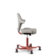 HÅG Capisco 8106 - Steelcut Trio 3 (Kvadrat) - Wolle / Polyamid - STT213 - Light beige - Blush Rose - 200 mm (Sitzhöhe 46-64cm) - Bodengleiter thumbnail