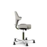 HÅG Capisco 8106 - Steelcut Trio 3 (Kvadrat) - Wolle / Polyamid - STT213 - Light beige - Moss Grey - 200 mm (Sitzhöhe 46-64cm) - Bodengleiter thumbnail