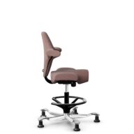 HÅG Capisco 8106 - Steelcut Trio 3 (Kvadrat) - Laine / Polyamide - STT645 - Noir - 265 mm (hauteur d’assise 53–79 cm) - Patins thumbnail