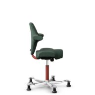 HÅG Capisco 8106 - Steelcut Trio 3 (Kvadrat) - Laine / Polyamide - STT966 Brown grey - Blush Rose - 150 mm (hauteur d’assise 40–55 cm) - Patins thumbnail