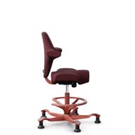 HÅG Capisco 8106 - Steelcut 3 (Kvadrat) - Wol / Polyamide - STT682 Chestnut - Blush Rose - 200 mm (Zithoogte 46-64mm) - Glijdoppen thumbnail