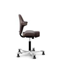 HÅG Capisco 8106 - Paloma Soft (Wollsdorf) - Cuir semi-aniline - ATG55130 - Noir - 265 mm (hauteur d’assise 53–79 cm) - Patins thumbnail