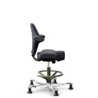 HÅG Capisco 8106 - Paloma Soft (Wollsdorf) - Cuir semi-aniline - ATG55185 - Moss Grey - 265 mm (hauteur d’assise 53–79 cm) - Patins thumbnail