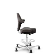 HÅG Capisco 8106 - Elmosoft (Elmo) - Cuir semi-aniline - EL93068 - Blanc - 265 mm (hauteur d’assise 53–79 cm) - Patins thumbnail