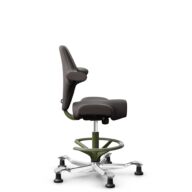 HÅG Capisco 8106 - Elmosoft (Elmo) - Cuir semi-aniline - EL93068 - Moss Grey - 200 mm (hauteur d’assise 46–64 cm) - Patins thumbnail