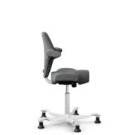HÅG Capisco 8106 - Cura Loop (Gabriel) - Poliéster reciclados - CLP60109 - Grey - White - 265 mm (seat height 53-79cm) - Glides thumbnail