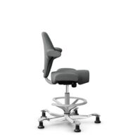 HÅG Capisco 8106 - Cura Loop (Gabriel) - Gerecycled Polyester - CLP60109 - Grey - Zilver - 265 mm (Zithoogte 53-79cm) - Glijdoppen thumbnail