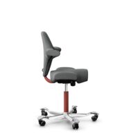 HÅG Capisco 8106 - Cura Loop (Gabriel) - Recycled Polyester - CLP60109 - Grey - Blush Rose - 265 mm (seat height 53-79cm) - Soft castors for hard floors thumbnail