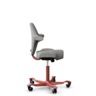 HÅG Capisco 8106 - Cura Loop (Gabriel) - Poliéster reciclados - CLP60110 Light grey - Blush Rose - 200 mm (seat height 46-64cm) - Hard castors for soft floors thumbnail