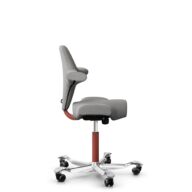 HÅG Capisco 8106 - Cura Loop (Gabriel) - Recycled Polyester - CLP60110 Light grey - Blush Rose - 265 mm (seat height 53-79cm) - Soft castors for hard floors thumbnail