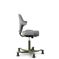 HÅG Capisco 8106 - Cura Loop (Gabriel) - Recycled Polyester - CLP60110 Light grey - Moss Grey - 200 mm (seat height 46-64cm) - Glides thumbnail
