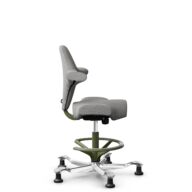 HÅG Capisco 8106 - Cura Loop (Gabriel) - Recycled Polyester - CLP60110 Light grey - Moss Grey - 265 mm (seat height 53-79cm) - Glides thumbnail