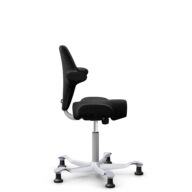 HÅG Capisco 8106 - Cura Loop (Gabriel) - Poliéster reciclados - CLP60999 Black - Silver - 150mm (seat height 40–55cm) - Glides thumbnail