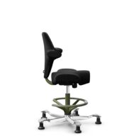 HÅG Capisco 8106 - Cura Loop (Gabriel) - Recycled Polyester - CLP60999 Black - Moss Grey - 265 mm (seat height 53-79cm) - Glides thumbnail