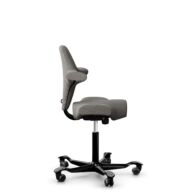 HÅG Capisco 8106 - Cura Loop (Gabriel) - Recycled Polyester - CLP61168 Beige-grey - Black - 150mm (seat height 40–55cm) - Hard castors for soft floors thumbnail