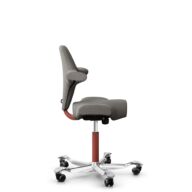 HÅG Capisco 8106 - Cura Loop (Gabriel) - Polyester recyclé - CLP61168 Beige-grey - Blush Rose - 200 mm (hauteur d’assise 46–64 cm) - Roues dures pour sols souples thumbnail