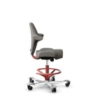 HÅG Capisco 8106 - Cura Loop (Gabriel) - Recycled Polyester - CLP61168 Beige-grey - Blush Rose - 200 mm (seat height 46-64cm) - Hard castors for soft floors thumbnail