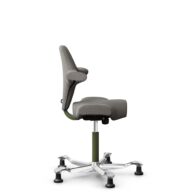 HÅG Capisco 8106 - Cura Loop (Gabriel) - Recycled Polyester - CLP61168 Beige-grey - Moss Grey - 150mm (seat height 40–55cm) - Glides thumbnail