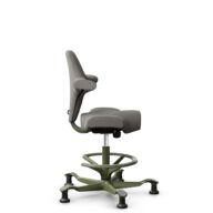 HÅG Capisco 8106 - Cura Loop (Gabriel) - Recycled Polyester - CLP61168 Beige-grey - Moss Grey - 265 mm (seat height 53-79cm) - Glides thumbnail