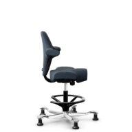 HÅG Capisco 8106 - Cura Loop (Gabriel) - Recycled Polyester - CLP66165 Blue - Black - 265 mm (seat height 53-79cm) - Glides thumbnail