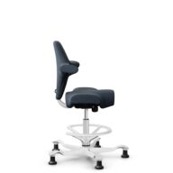 HÅG Capisco 8106 - Cura Loop (Gabriel) - Recycled Polyester - CLP66165 Blue - White - 265 mm (seat height 53-79cm) - Glides thumbnail
