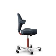 HÅG Capisco 8106 - Cura Loop (Gabriel) - Polyester recyclé - CLP66165 Blue - Blush Rose - 265 mm (hauteur d’assise 53–79 cm) - Roues souples pour sols durs thumbnail