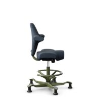 HÅG Capisco 8106 - Cura Loop (Gabriel) - Polyester recyclé - CLP66165 Blue - Moss Grey - 200 mm (hauteur d’assise 46–64 cm) - Patins thumbnail