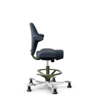 HÅG Capisco 8106 - Cura Loop (Gabriel) - Recycled Polyester - CLP66165 Blue - Moss Grey - 200 mm (seat height 46-64cm) - Glides thumbnail