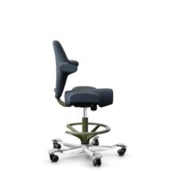 HÅG Capisco 8106 - Cura Loop (Gabriel) - Poliéster reciclados - CLP66165 Blue - Moss Grey - 265 mm (seat height 53-79cm) - Hard castors for soft floors thumbnail